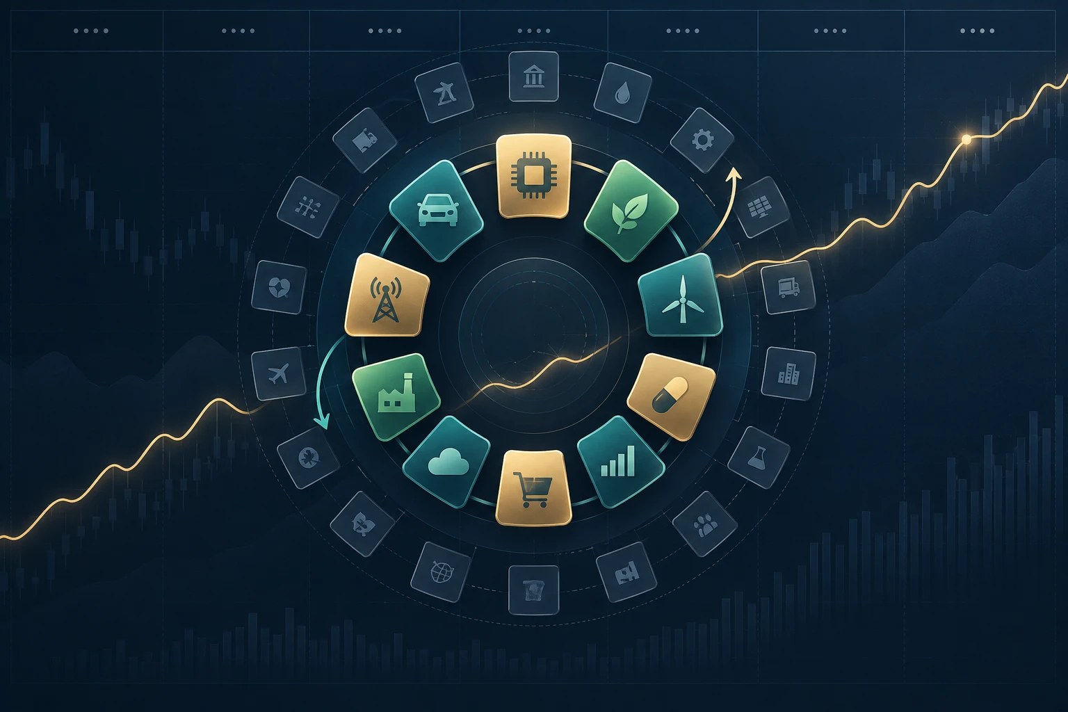 Weekly Winners strategy: ten retained holdings within a twenty-stock momentum eligibility ring